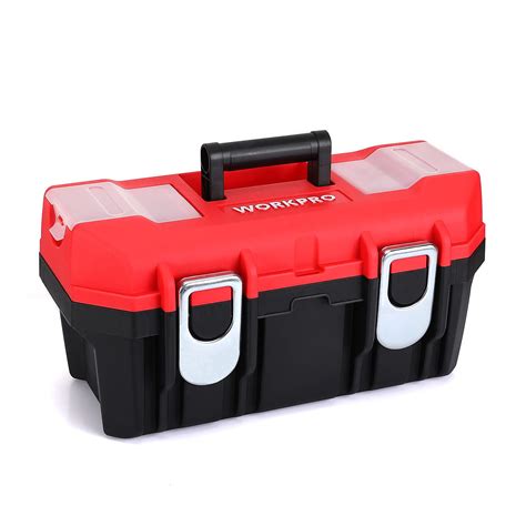 metal tool box with removable tray|screwfix toolbox.